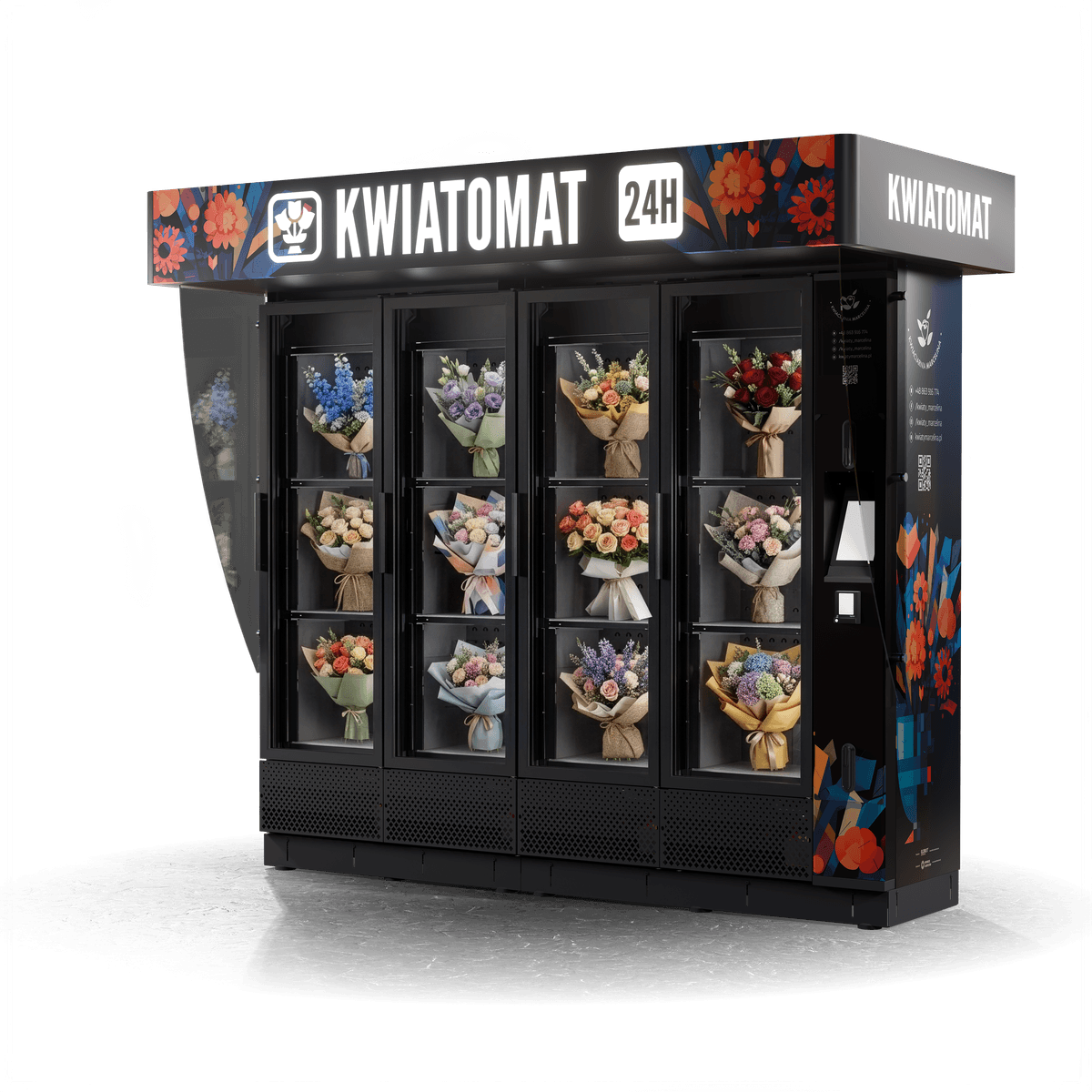 Bouquet flower vending machine